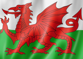 seleccion de gales y su bandera