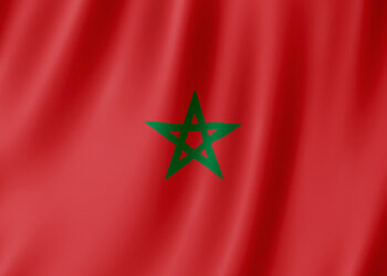 seleccion de marruecos y su bandera