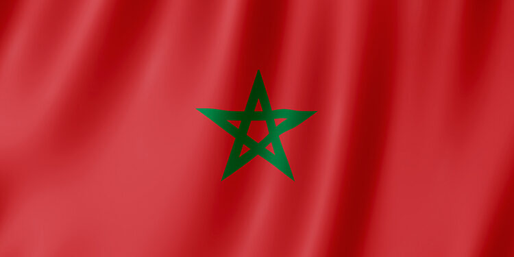 seleccion de marruecos y su bandera