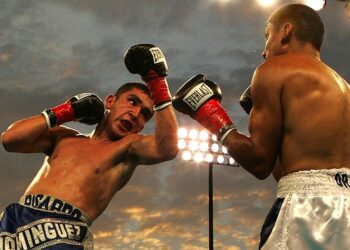 boxeadores peleando